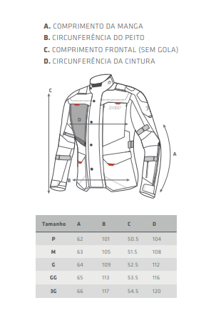 Guia de tamanho