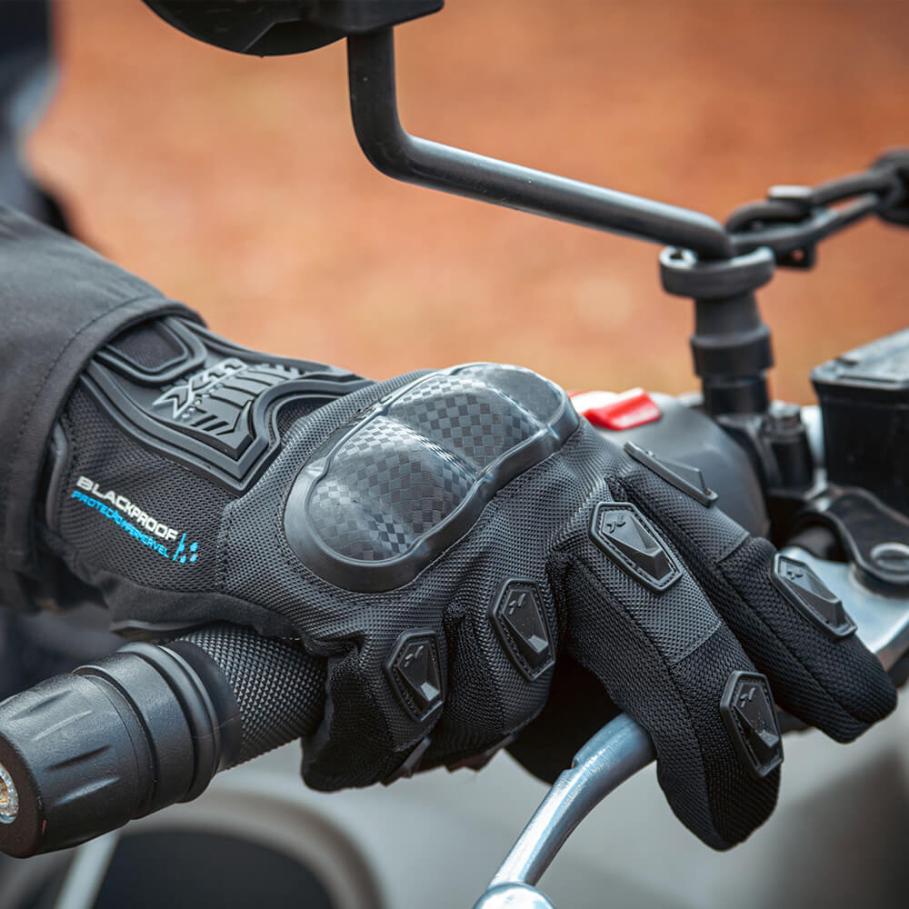 Luva X11 Blackout Com Proteção Preto Moto Motoqueiro - Cavalo de Aço Motos
